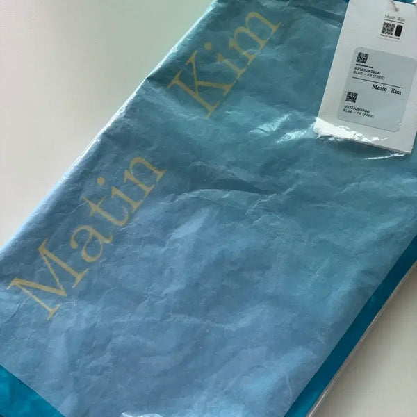 [BUNJANG] Matin Kim Gym Sack Backpack Blue / [급처] 마뗑킴 에코백 짐색 백팩 블루 새상품 싸게팔아용!!!