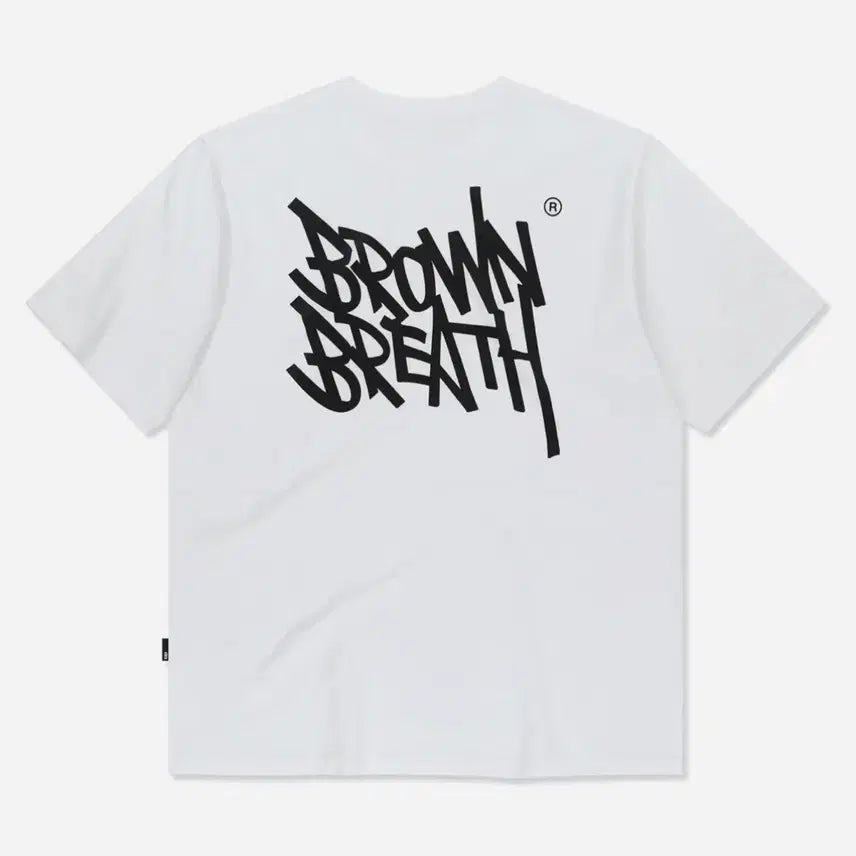 [BUNJANG] Brownbreath Short Sleeve T-Shirt White / 브라운브레스 반팔티