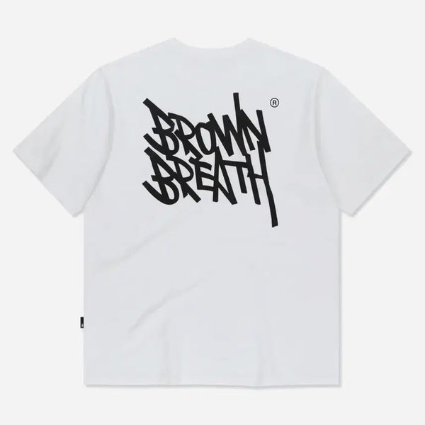 [BUNJANG] Brownbreath Short Sleeve T-Shirt White / 브라운브레스 반팔티