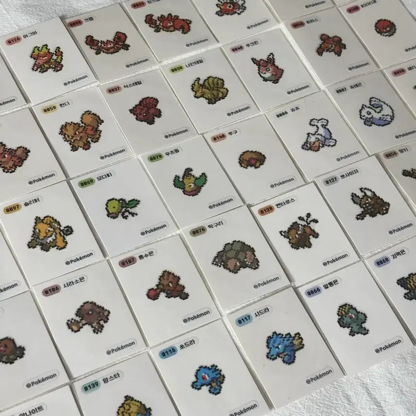 [BUNJANG] Pokemon Pixel Sticker / 포켓몬 픽셀 띠부씰 개별