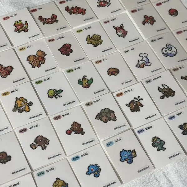 [BUNJANG] Pokemon Pixel Sticker / 포켓몬 픽셀 띠부씰 개별