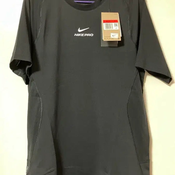 [BUNJANG] Nike Pro Black Short Sleeve Training T-Shirt / 나이키 프로 반팔 티셔츠 블랙