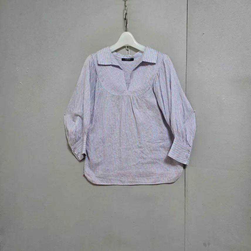 [BUNJANG] JILLSTUART Striped 7/10 Sleeve Blouse / 질스튜어드 줄무늬 7부소매 블라우스 55  n7317