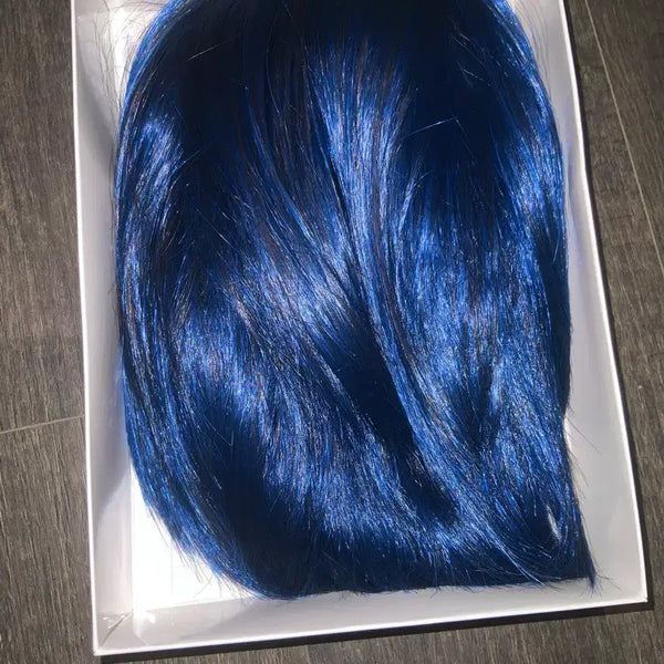[BUNJANG] Blue/Navy Short Bob Wig Cosplay / 코스프레 파란색 남색 가발