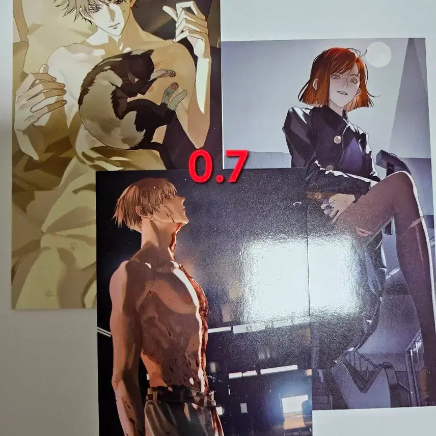 [BUNJANG] Jujutsu Kaisen Fushiguro Megumi, Kugisaki Nobara, Nanami Kento Postcard Set / 주술회전 후시구로 메구미 쿠기사키 노바라 나나미 켄토 굿즈 엽서