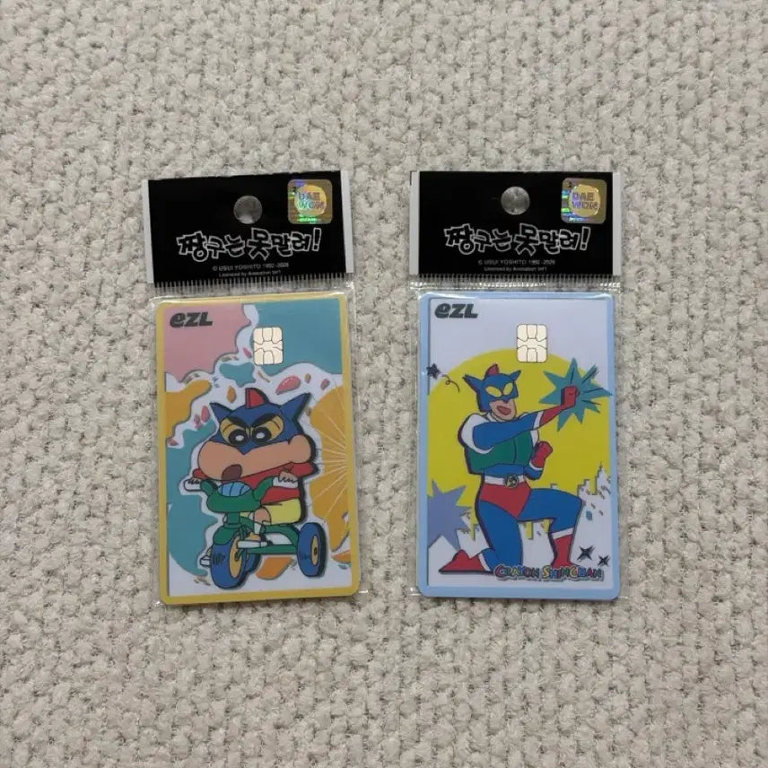 [BUNJANG] Crayon Shin-chan Bundle Set Unsealed EZ-Link Transit Card / 2개 일괄 미개봉, 새상품) 짱구 교통카드 / 짱구 EZL 카드