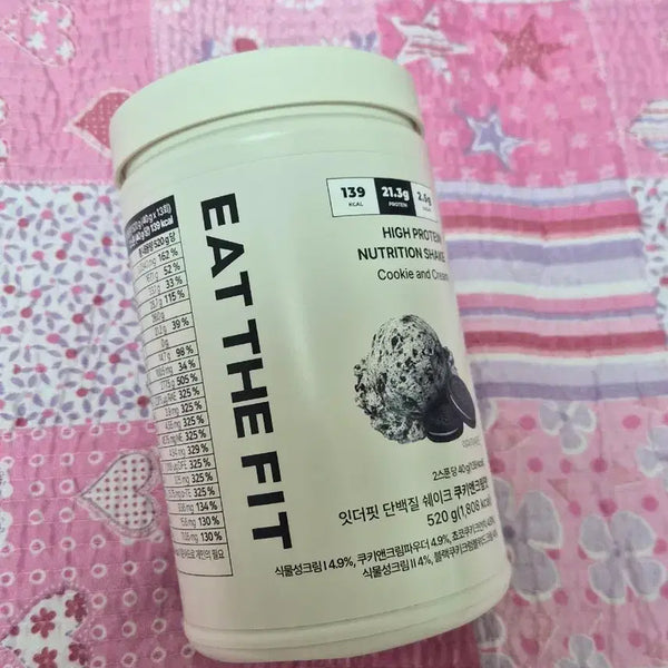 [BUNJANG] It's the Fit Protein Shake Cookie & Cream 520g (Sealed) / (미개봉) 잇더핏 단백질 쉐이크 쿠키앤크림맛 520g