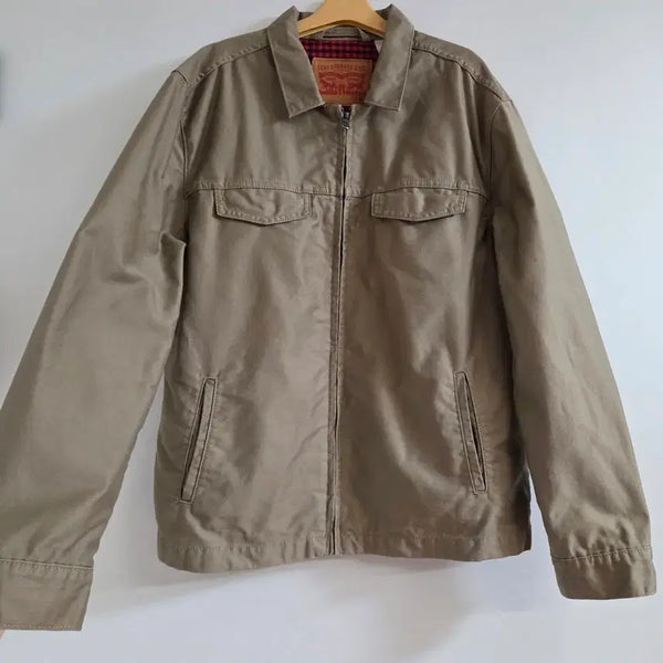 [BUNJANG] Levi's Beige Brown Work Zip-Up Jacket / 리바이스 워크 집업 자켓