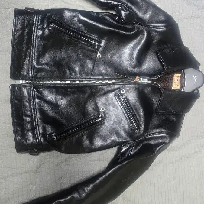 [BUNJANG] Real Simone Holland S Black Leather Jacket / 리얼시몬스 중홀랜드 S