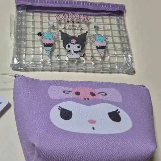 [BUNJANG] Kuromi Mini Pouch Set (2 Types) / 쿠로미 미니 파우치 2종 세트