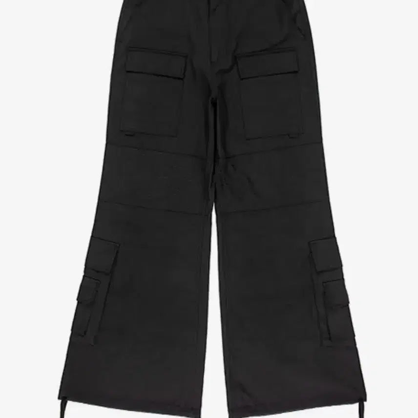 [BUNJANG] Sunday Off Club Wide Flare Cargo Pants Black M / 선데이 오프클럽 와이드 플레어 카고 블랙 M