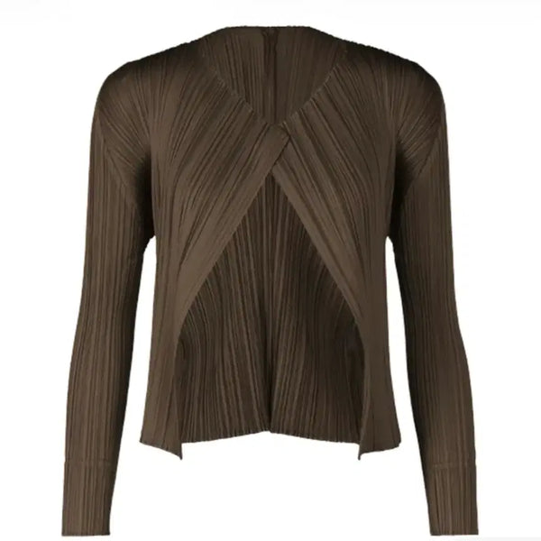 [BUNJANG] Pleats Please Cardigan Brown Size 5 / 플리츠플리즈 가디건 브라운