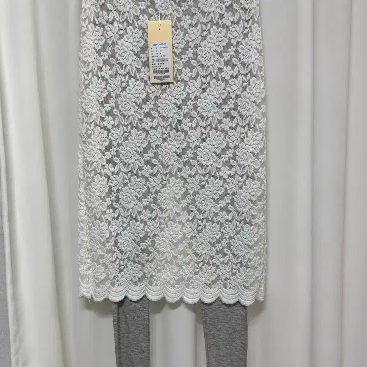 [BUNJANG] ab-collect White Lace Skirt Leggings M / [새상품] ab-collect 화이트 레이스 치마 레깅스 M