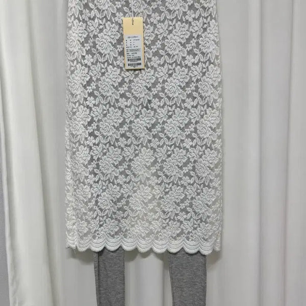 [BUNJANG] ab-collect White Lace Skirt Leggings M / [새상품] ab-collect 화이트 레이스 치마 레깅스 M