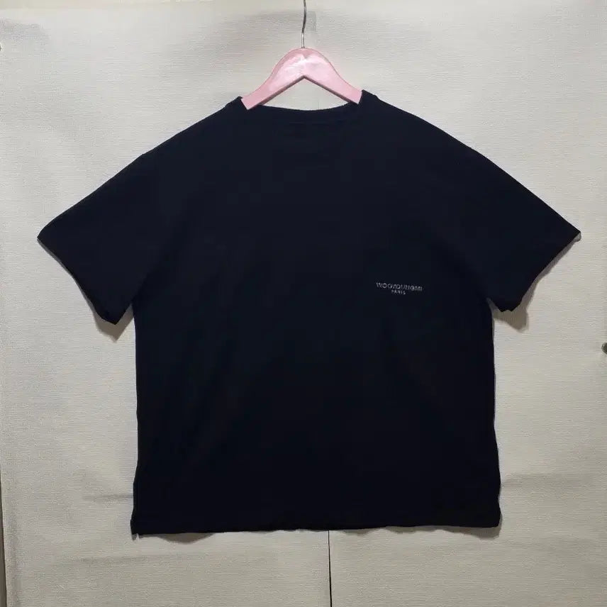 [BUNJANG] Wooyoungmi Paris Black Short-Sleeve T-Shirt Size 46 / 정품 우영미 파리 블랙 반팔티 46