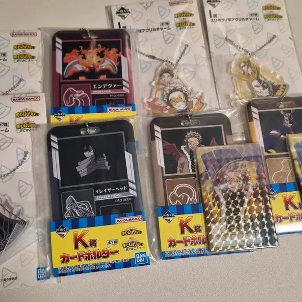 [BUNJANG] My Hero Academia Hawks, Aizawa, All Might Kuji Card Holder Mirror Acrylic Keyring Charm Set / 히로아카 나히아 호크스아이자와올마이트 쿠지 카드홀더 미러 아크릴키링참