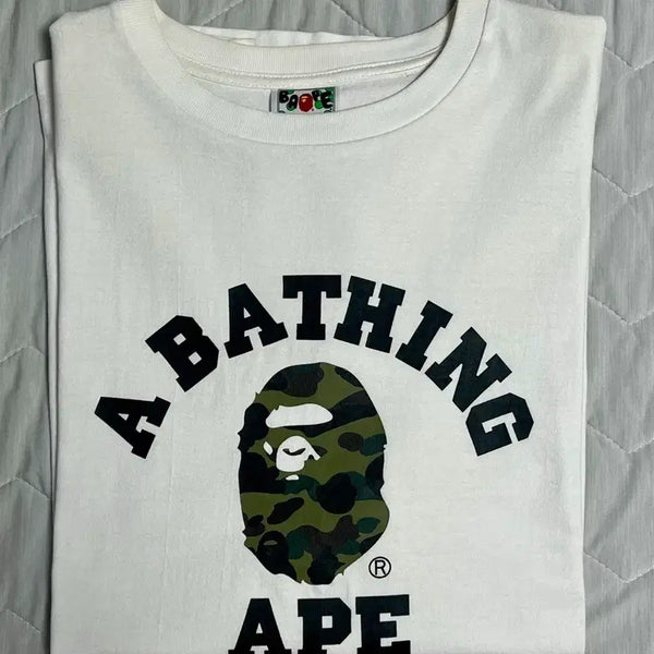[BUNJANG] A Bathing Ape College T-Shirt / [2XL]베이프 컬리지 반팔티