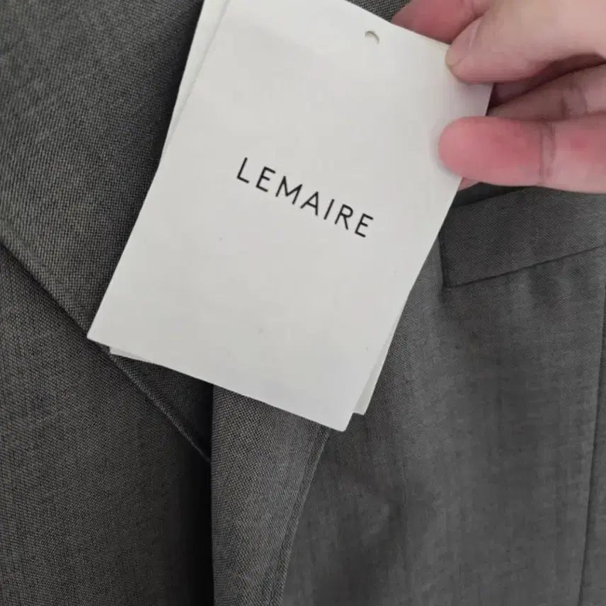 [BUNJANG] LEMAIRE Tropical Wool Tailored Setup Light Grey XL/34 / [LEMAIRE] 르메르 트로피컬 울 라이트그레이 셋업 XL, 34