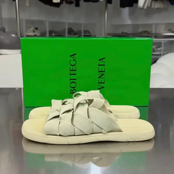 [BUNJANG] Bottega Veneta Intrecciato Flat Sandals Slippers / 보테가베네타 인트레치아토 플랫 샌들 슬리퍼 (43)