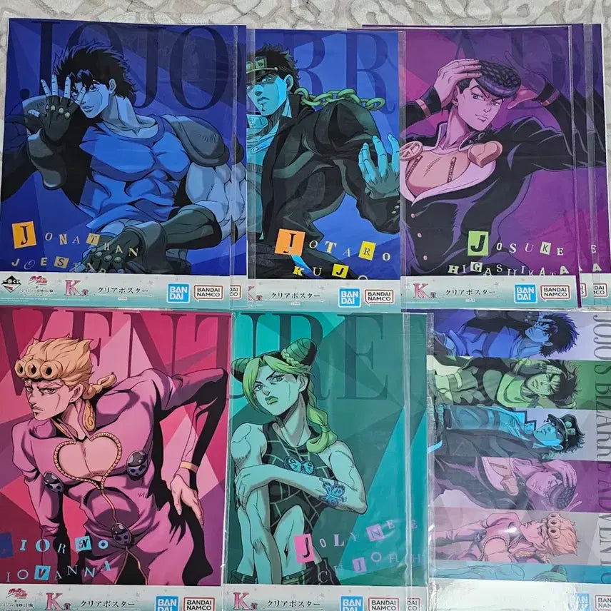 [BUNJANG] Ichiban Kuji JoJo's Bizarre Adventure K Prize Clear Poster / 제일복권 죠죠 굿즈 하위상 K상 클리어 포스터