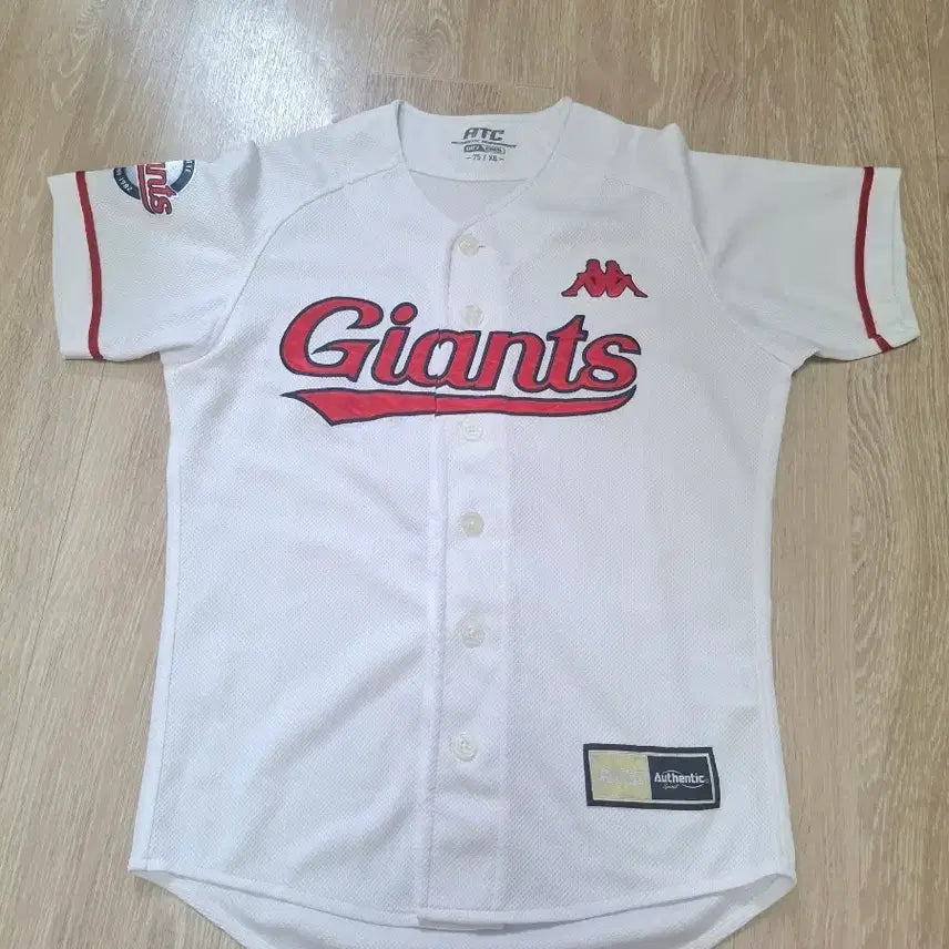 [BUNJANG] Lotte Giants Kappa Home White No-Name Size 44 Baseball Jersey / 롯데자이언츠 노마킹 카파 구로고 홈 화이트 44사이즈 유니폼