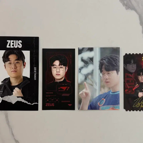 [BUNJANG] T1 Zeus Choi Woo-je Photocard & Postcard Bundle Set / (반택포) 롤 제우스 최우제 포토카드 엽서 굿즈 일괄
