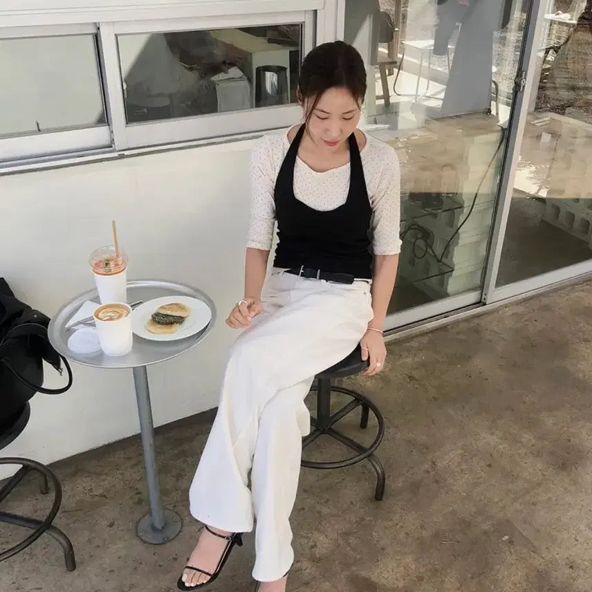 [BUNJANG] WONT Cotton Wide Fit Pants (Ivory/Short Length L) / 원로그 WONT 코튼 어글리 팬츠(아이보리/숏기장 L) 판매합니다.