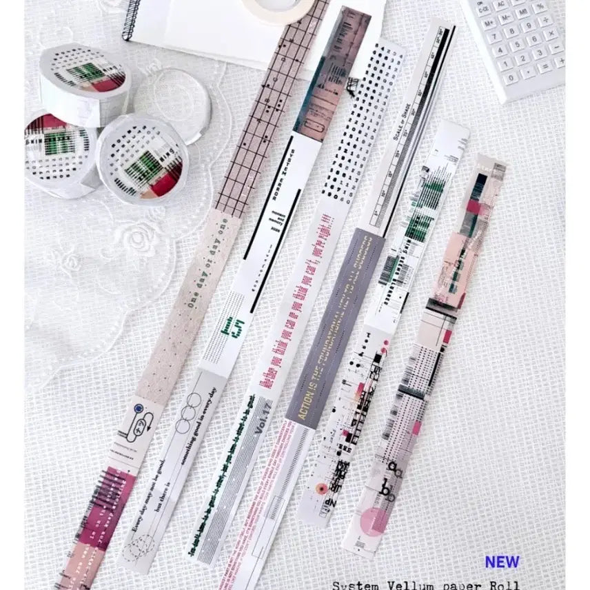 [BUNJANG] Bayumi System Masking Tape / [바이유미] System 모조지롤