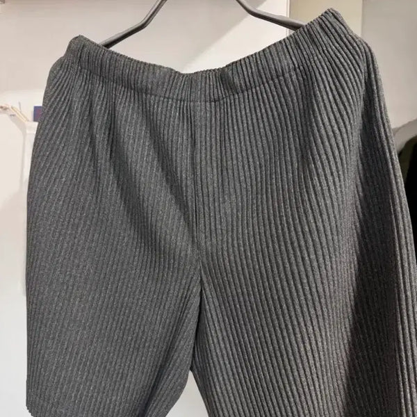 [BUNJANG] Issey Miyake Homme Plisse Pleated Shorts HP26JF142 Grey / 이세이미야케 옴므플리세 플리츠 쇼츠 HP26JF142