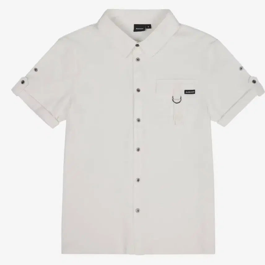[BUNJANG] ARCAM Rolled-Up Shirt White Size 2 / 아캄 롤업 셔츠 화이트 2사이즈