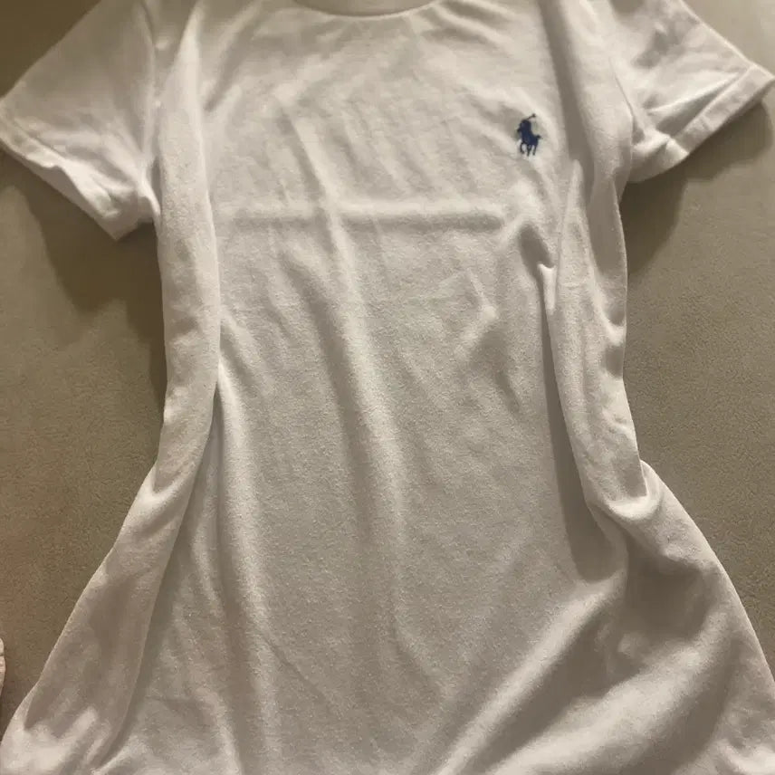 [BUNJANG] Polo Ralph Lauren White Slim Fit Short Sleeve T-Shirt / 폴로 반팔티 화이트 s 슬림핏