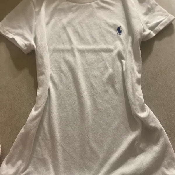 [BUNJANG] Polo Ralph Lauren White Slim Fit Short Sleeve T-Shirt / 폴로 반팔티 화이트 s 슬림핏