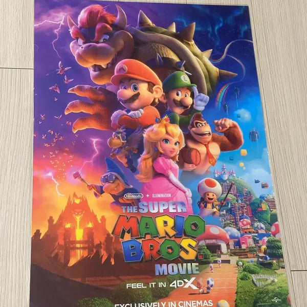 [BUNJANG] The Super Mario Bros. Movie 4DX A3 Poster / (약하자)[전용박스포장]영화 슈퍼마리오브라더스 4DX 포스터(A3)