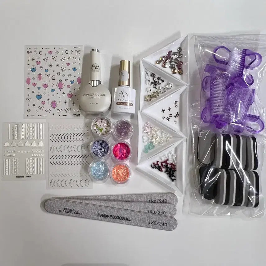 [BUNJANG] Nail Art Supplies Set / 젤네일 재료 세트