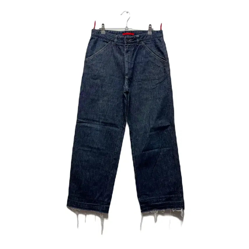 [BUNJANG] Prada 00s Cut-off Wide Leg Denim Pants / 00s 프라다 컷오프 와이드 데님 팬츠