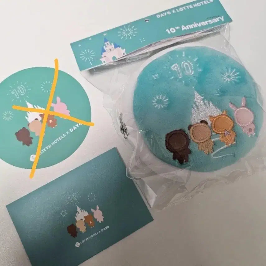 [BUNJANG] Day6 10th Anniversary Lotte Pouch + Photocard Set / 데이식스 10주년 롯데 파우치+포토카드