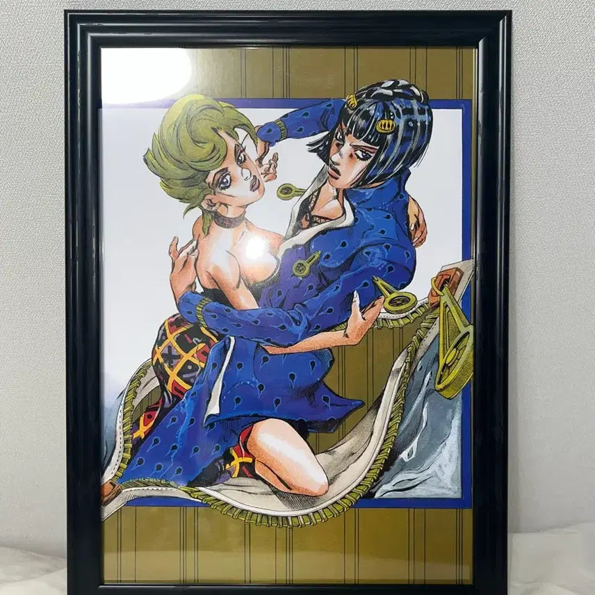 [BUNJANG] JoJo's Bizarre Adventure Part 5 Bucciarati Official Art Print Framed / 죠죠 5부 부차라티 원화 포스터 액자
