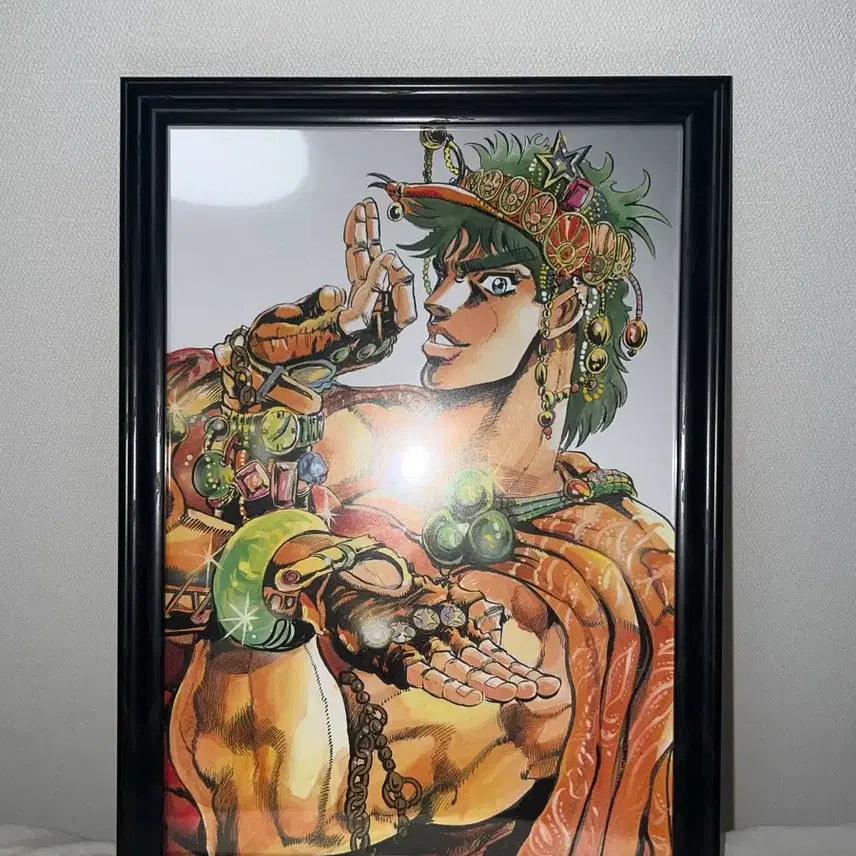 [BUNJANG] JoJo's Bizarre Adventure Joseph & Jonathan Original Art Poster Frame / 죠죠 죠셉,죠나단 원화 포스터 액자