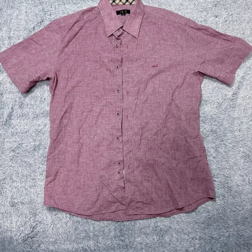 [BUNJANG] Daks Embroidered Logo Short Sleeve Shirt / 닥스 반팔 셔츠(100)