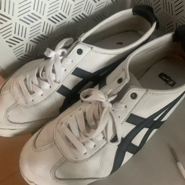 [BUNJANG] Onitsuka Tiger Mexico 66 White Black Sneakers / 오니츠카 타이거 멕시코 66 화이트 블랙