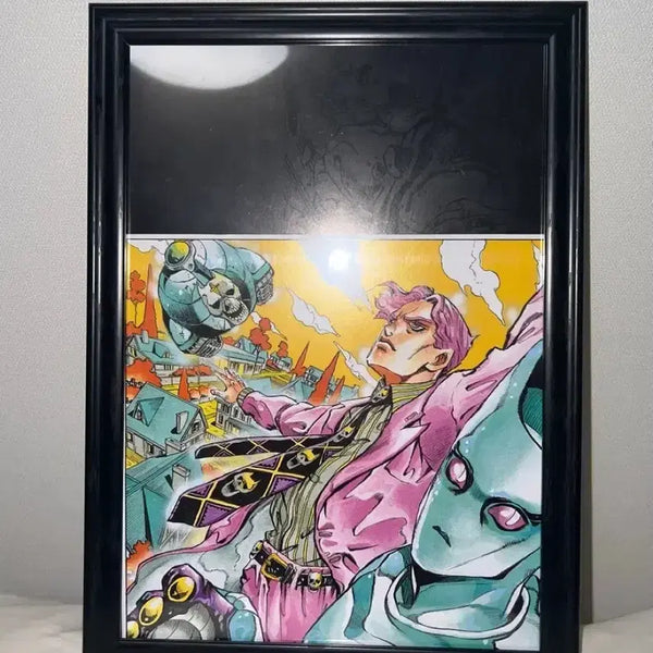 [BUNJANG] JoJo's Bizarre Adventure Kira Yoshikage & Killer Queen Original Art Poster Frame / 죠죠 키라,킬러퀸 원화 포스터 액자