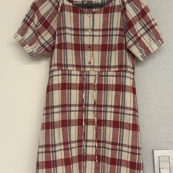 [BUNJANG] Mixxo Checkered Mini Dress / 미쏘 체크무늬 원피