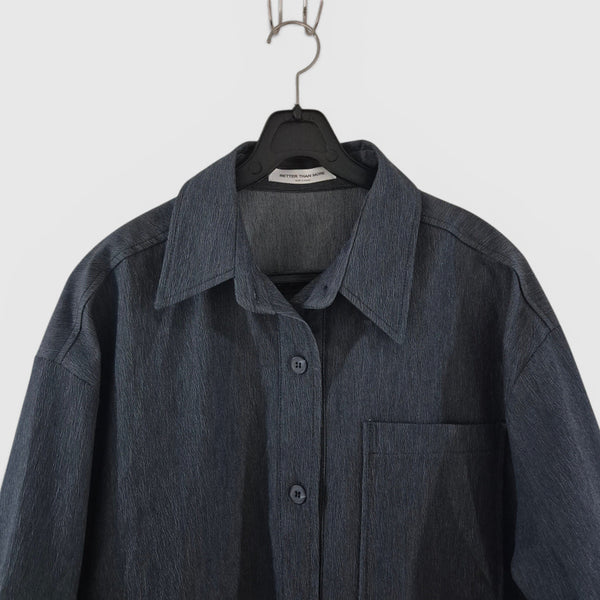 [BUNJANG] BETTER THAN MORE Span Shirt Jacket Women's / BETTER THAN MORE 스판 셔츠 자켓 여성