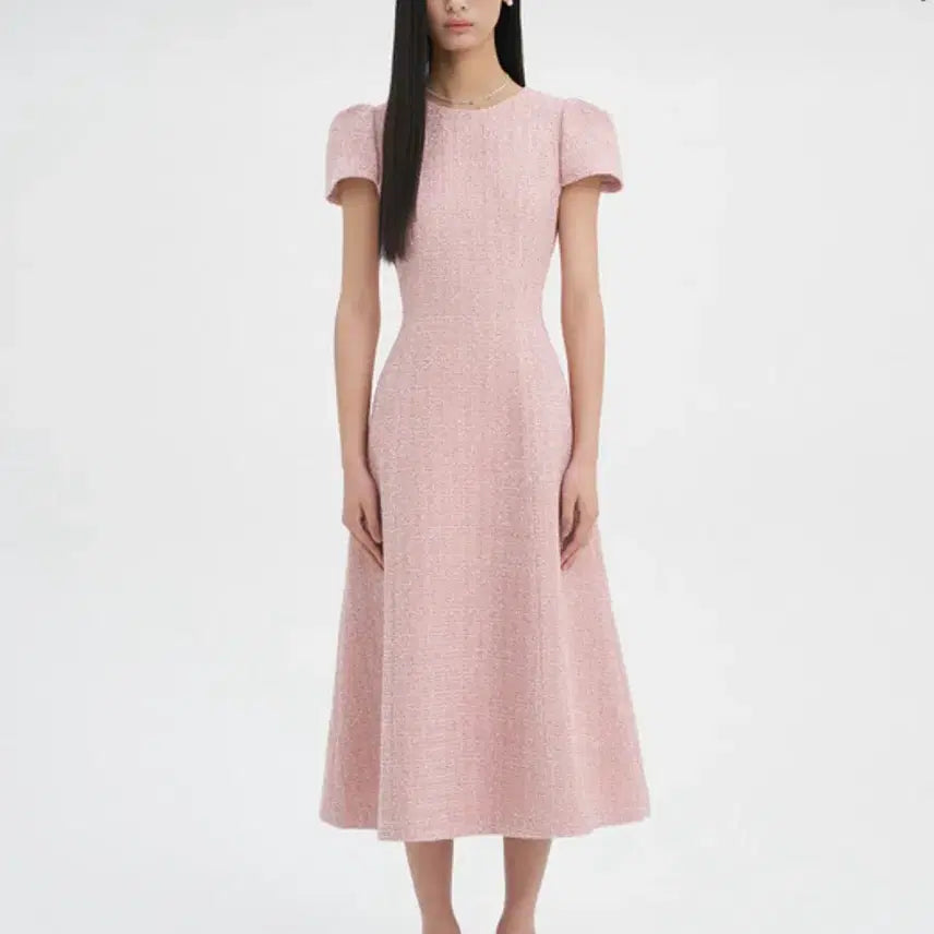 [BUNJANG] Flowoom Adeline Tweed Dress Pink S / 플로움 adeline tweed dress 핑크 S사이즈(거의새상품)