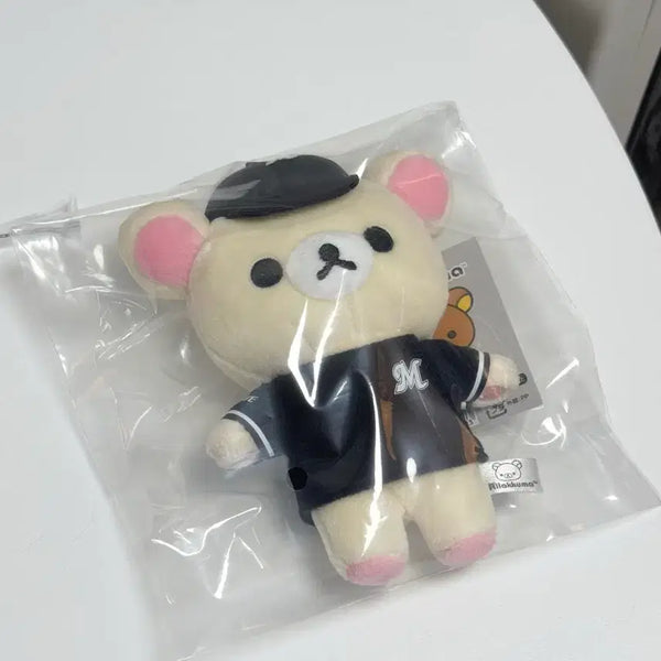 [BUNJANG] Korilakkuma x Chiba Lotte Marines Limited Edition Keychain Plush / 코리락쿠마X치바 롯데 마린스 한정 키링인형