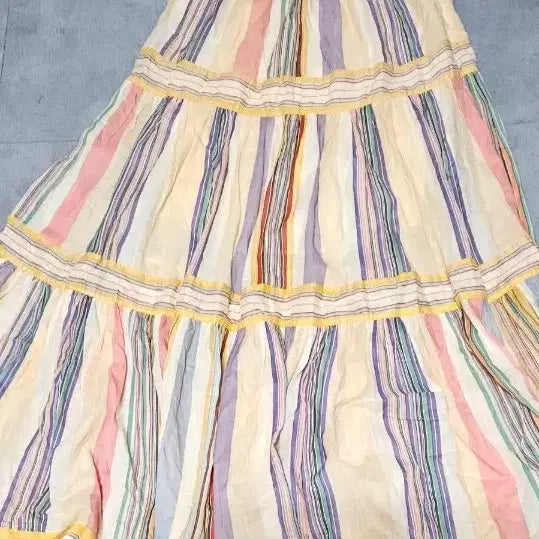 [BUNJANG] Imported Design Cotton Long Skirt / 수입디자인 순면 롱 스커트