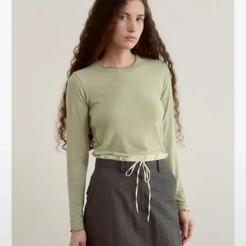 [BUNJANG] Sienne Relaxed Tencel Top Mint / 시엔느 sienne relaxed 텐셀 탑 민트 새상품
