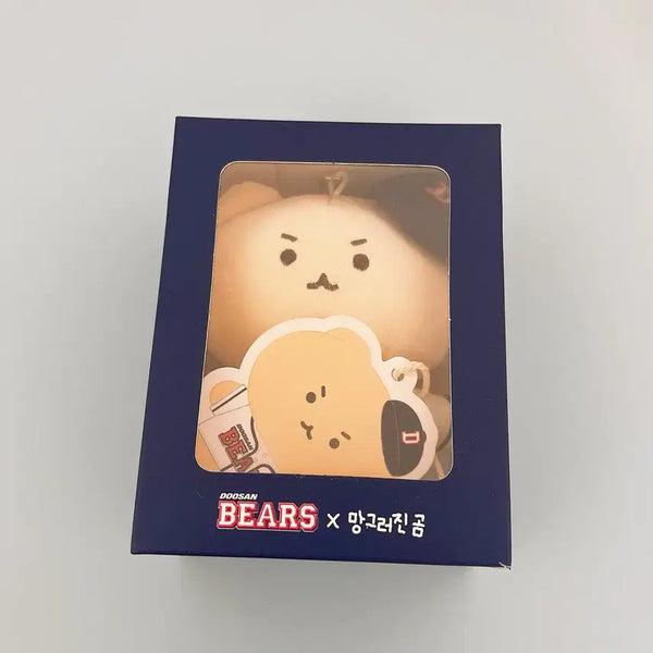 [BUNJANG] Doosan Bears Mang Gomee Mascot Plush Keychain New / 두산베어스 망곰이 인형 키링 새상품