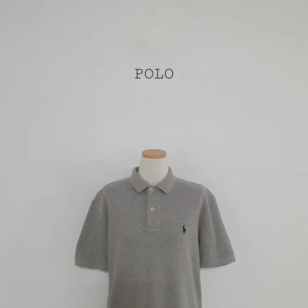 [BUNJANG] Polo Ralph Lauren Grey Short Sleeve Polo Shirt / No.26072509 폴로 랄프로렌 반팔 카라티 그레이