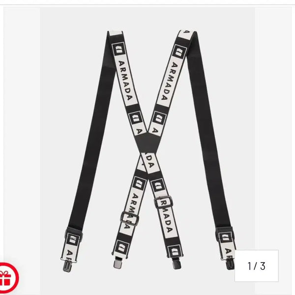 [BUNJANG] Armada Ski Pants Suspenders (Black, One Size) / [새상품]아르마다 스키바지 서스펜더(멜빵)
